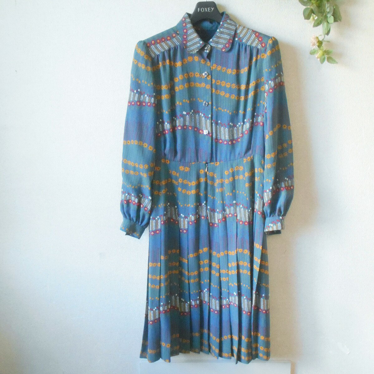 【中古】オーダーメイド ワンピース レトロ アンティーク ビンテージ 春 秋