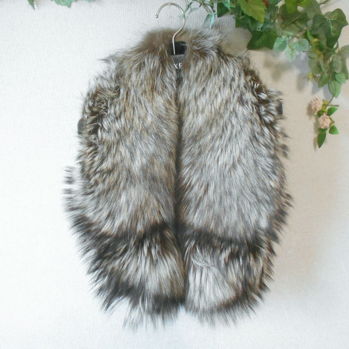 【中古】SAGA FOX サガフォックス 本毛皮 マフラー ショール ストール ティペット