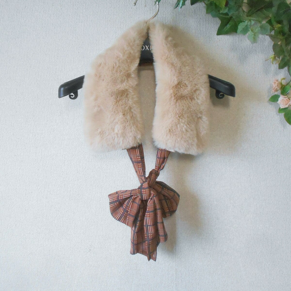 【中古】リリーブラウン Lily Brown ティペット フェイクファー マフラー 付け衿 替え襟 レディース F