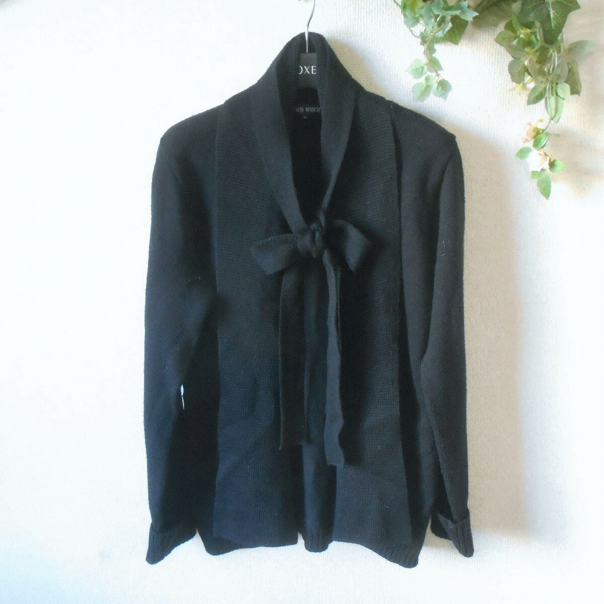 Rakuten - 【中古】ミッシュマッシュ MISCH MASCH ニット カーディガン 秋 冬 レディース サッシュ ベルト 付 黒 38