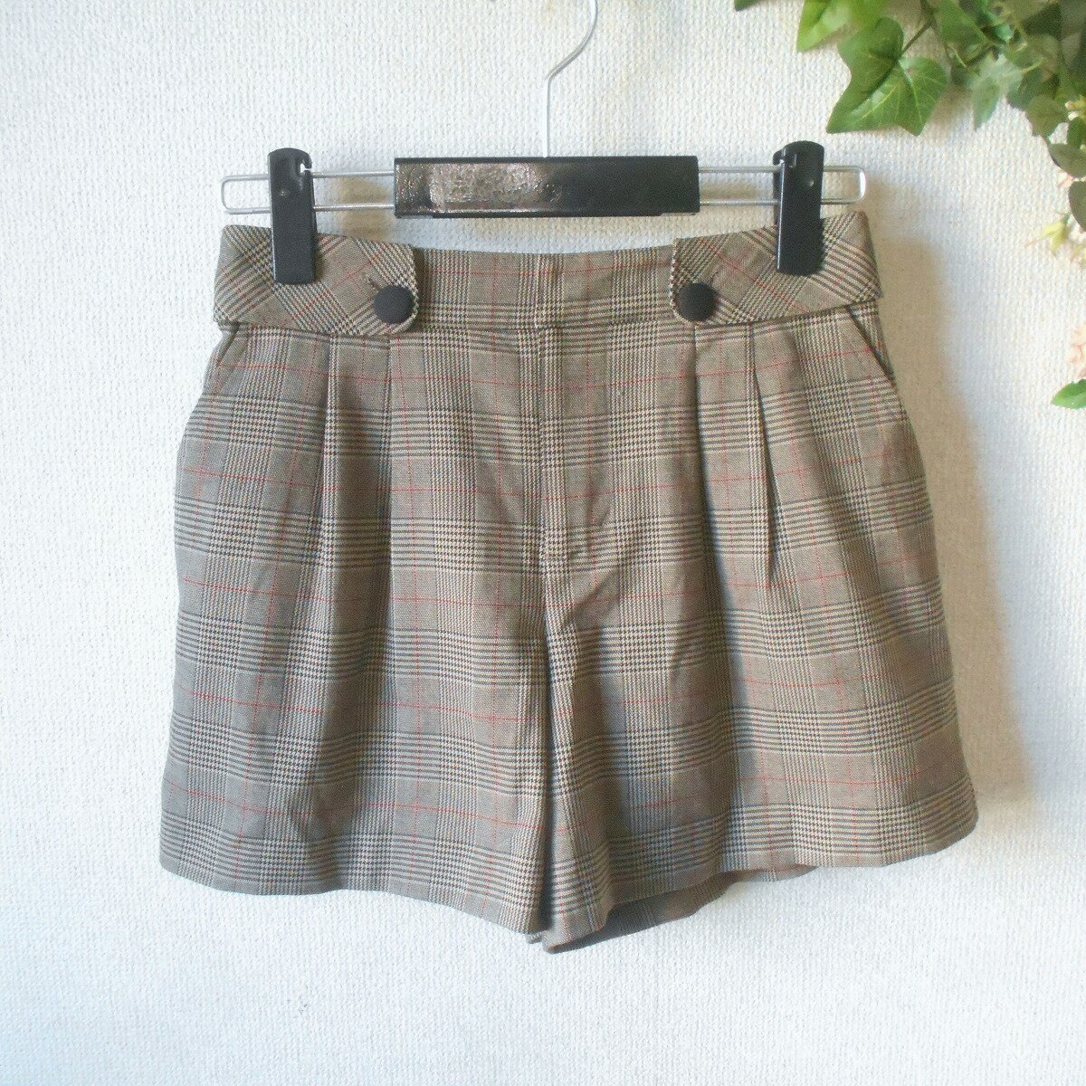 乐天商城 - 【中古】レストローズ LEST ROSE ショート パンツ 1 秋 冬 チェック レディース