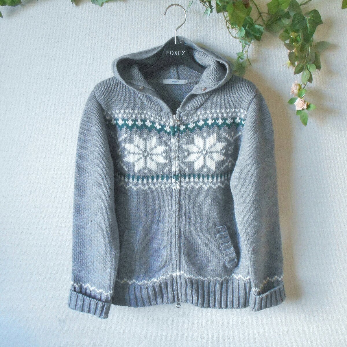 Rakuten - 【中古】ハニーサックルローズ Honeysuckle Rose ジップアップ パーカー ニット レディース L 冬