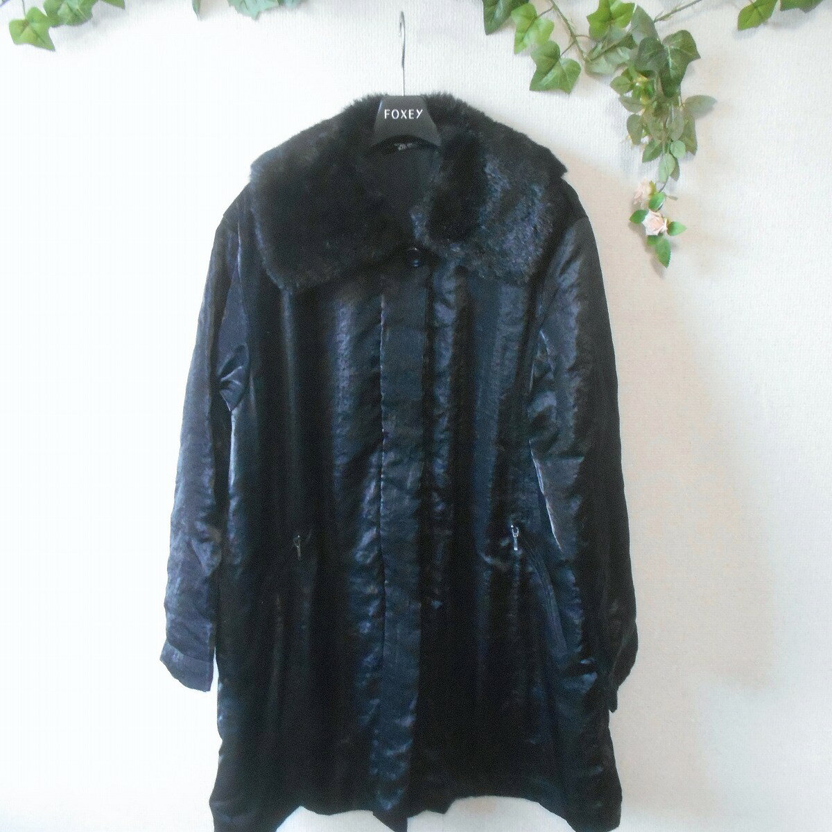 【中古】ガルドコー ベーシック GARDE CORPS BASIC ケティ KETTY ハーフ 丈 コート 冬 レディース 黒 日本製 M