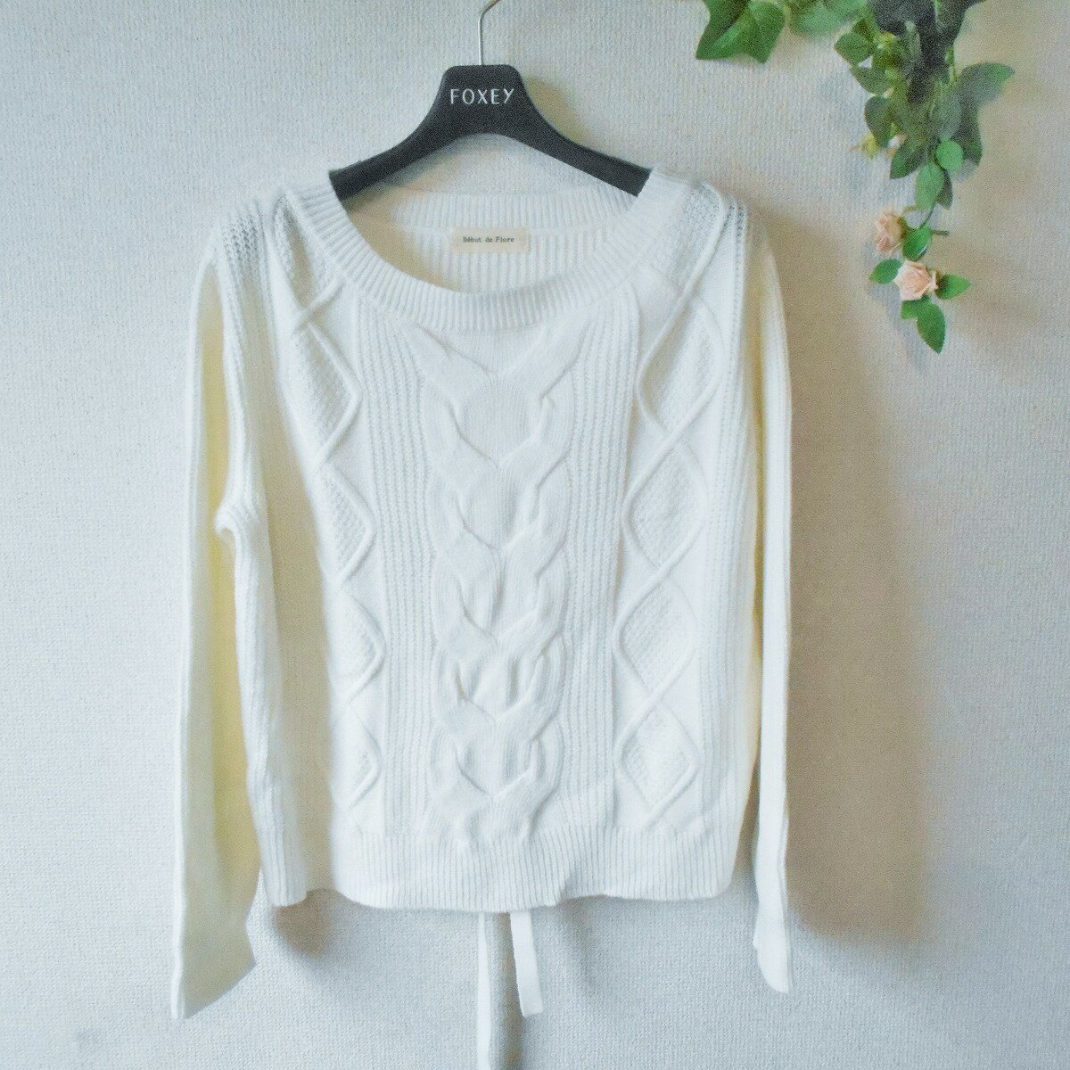 【中古】デビュードフィオレ Debut de Fiore ニット セーター 38 秋 冬 バックリボン レディース レッセパッセ