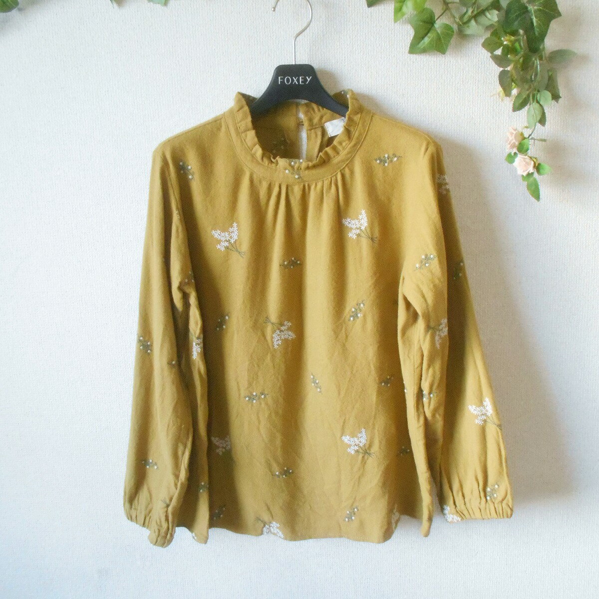 Rakuten - 【中古】アールピーエス r・p・s ブラウス F レディース 秋 冬 長袖 刺繍 フリル