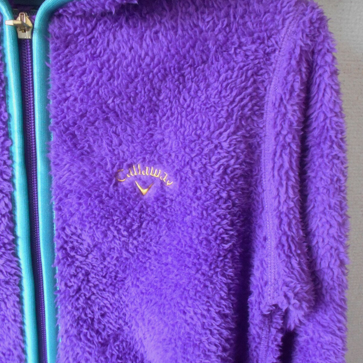 【中古】キャロウェイ Callaway ジップアップ パーカー M レディース 秋 冬 モコモコ