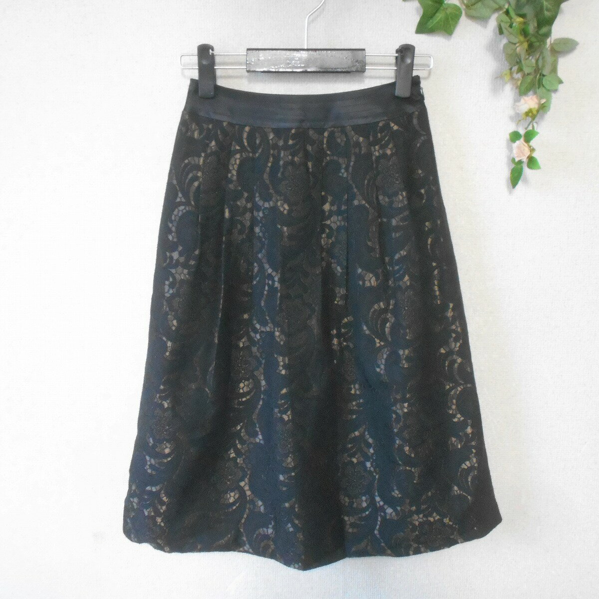 Rakuten - 【中古】ジョルジュ レッシュ GEORGES RECH スカート 36 オールシーズン レディース 織柄