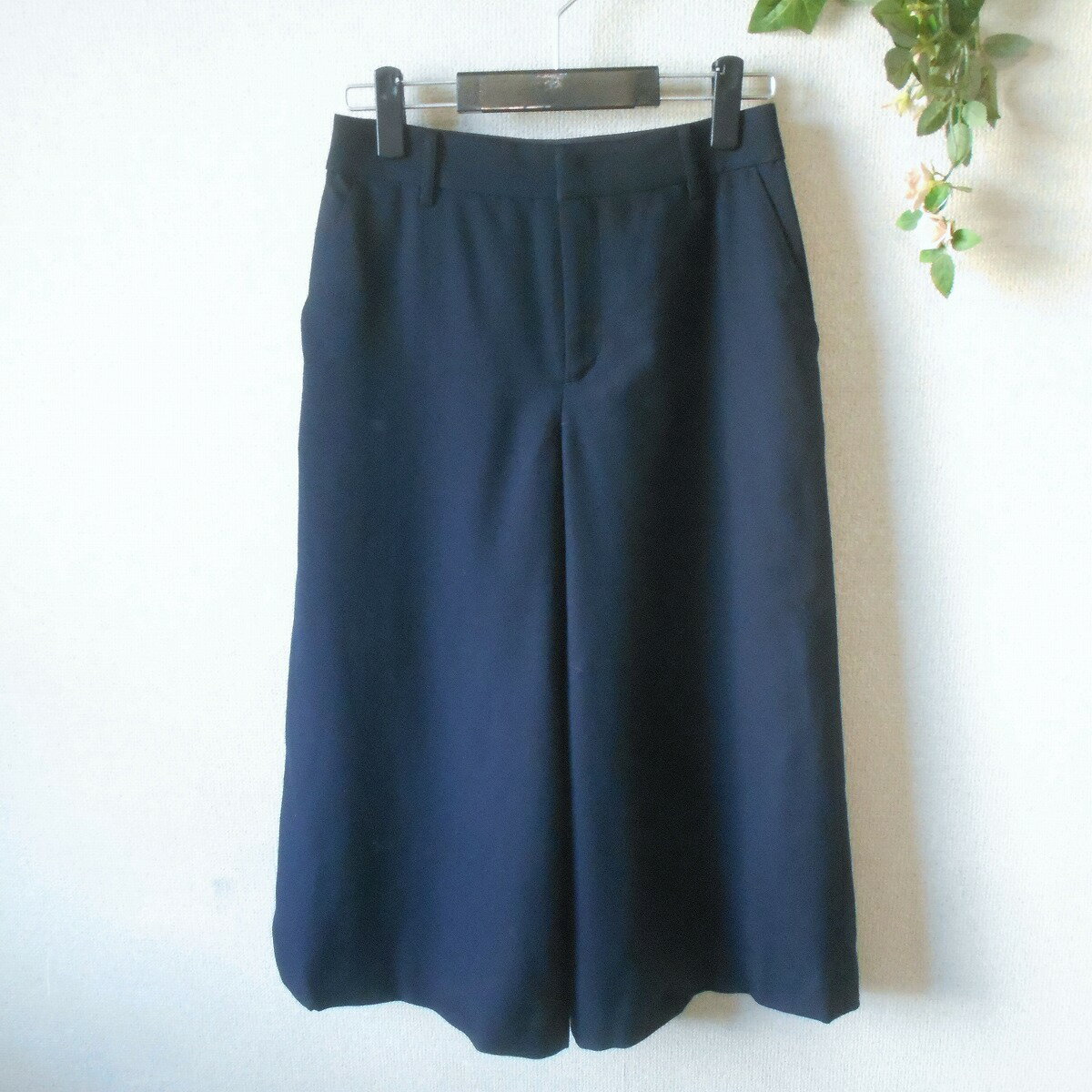 【中古】マッキントッシュ フィロソフィー MACKINTOSH PHILOSOPHY ガウチョ パンツ レディース 38 秋 冬 紺