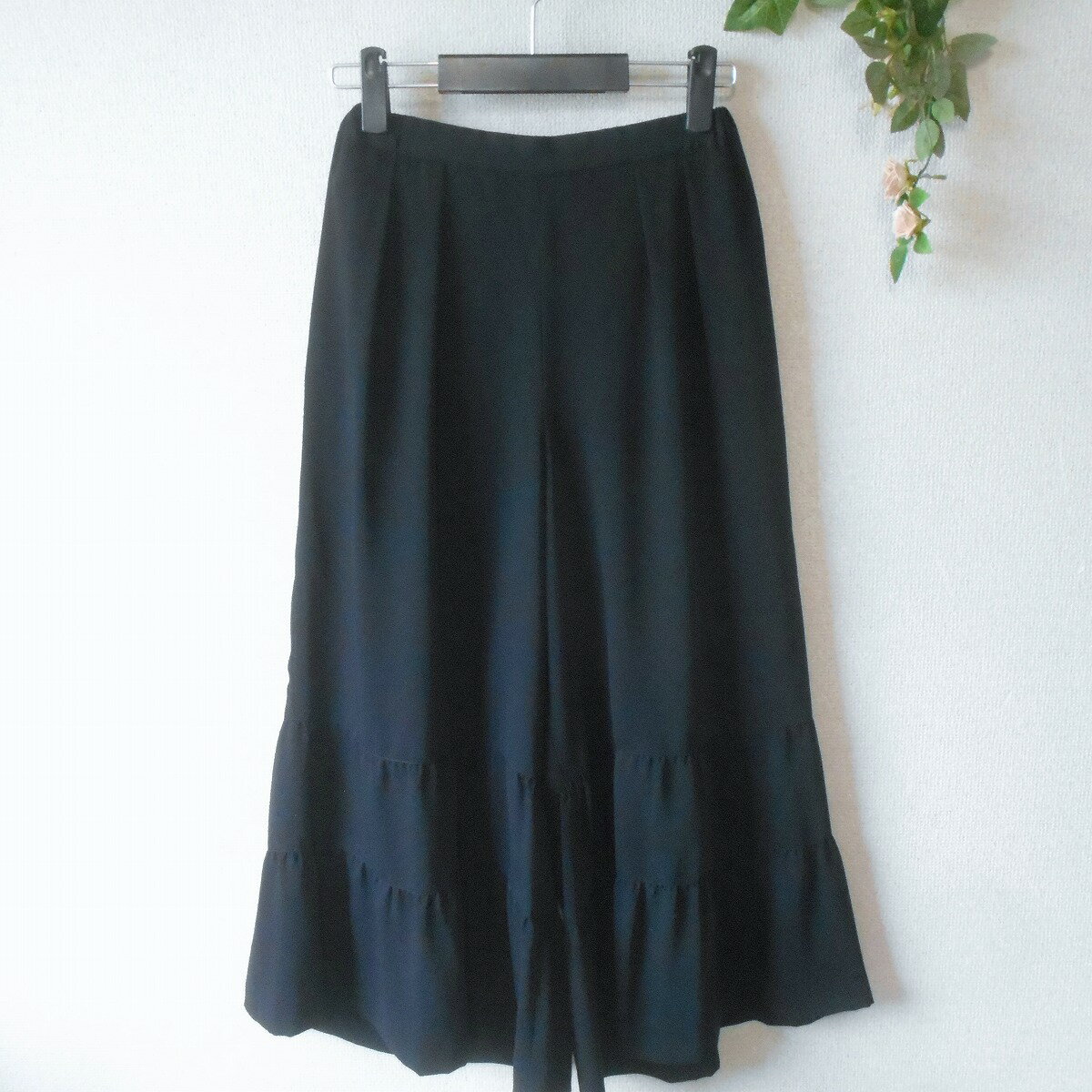 乐天商城 - 【中古】インゲボルグ INGEBORG パンツ スカーチョ ワイドパンツ レディース 9 黒 オールシーズン