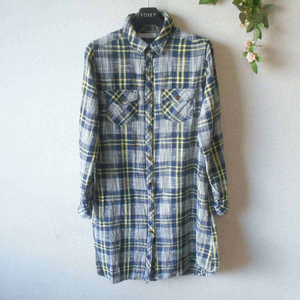 Rakuten - 【中古】ローリーズファーム LOWRYS FARM チュニック ワンピース シャツ カラー レディース F 春 夏