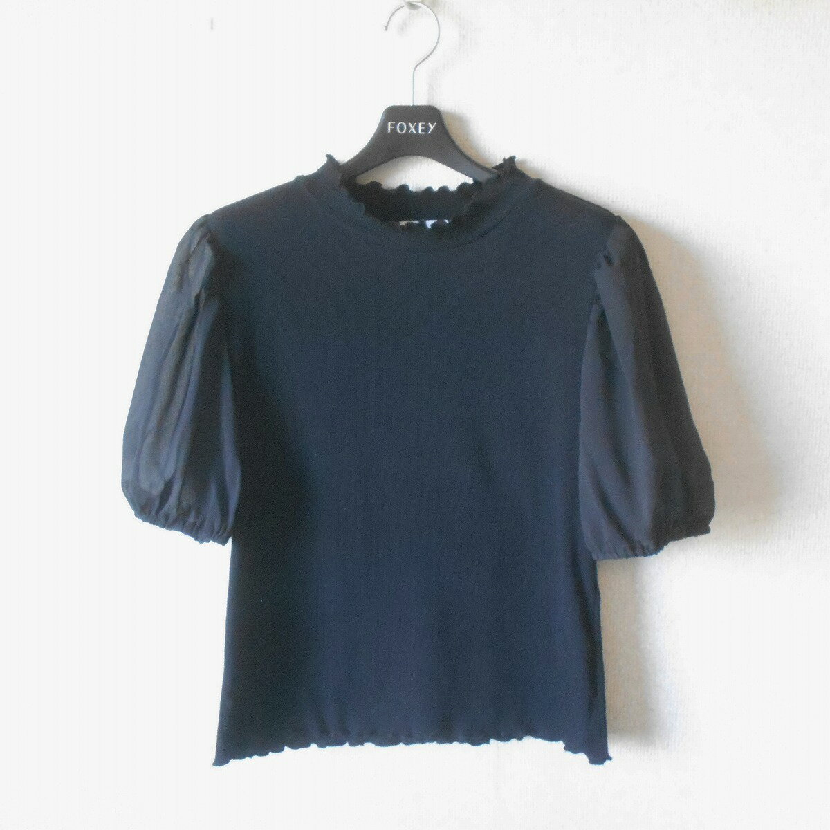 樂天商城 - 【中古】リアマティン Leahmatin カットソー ブラウス L レディース 夏 シースルー 切替 黒