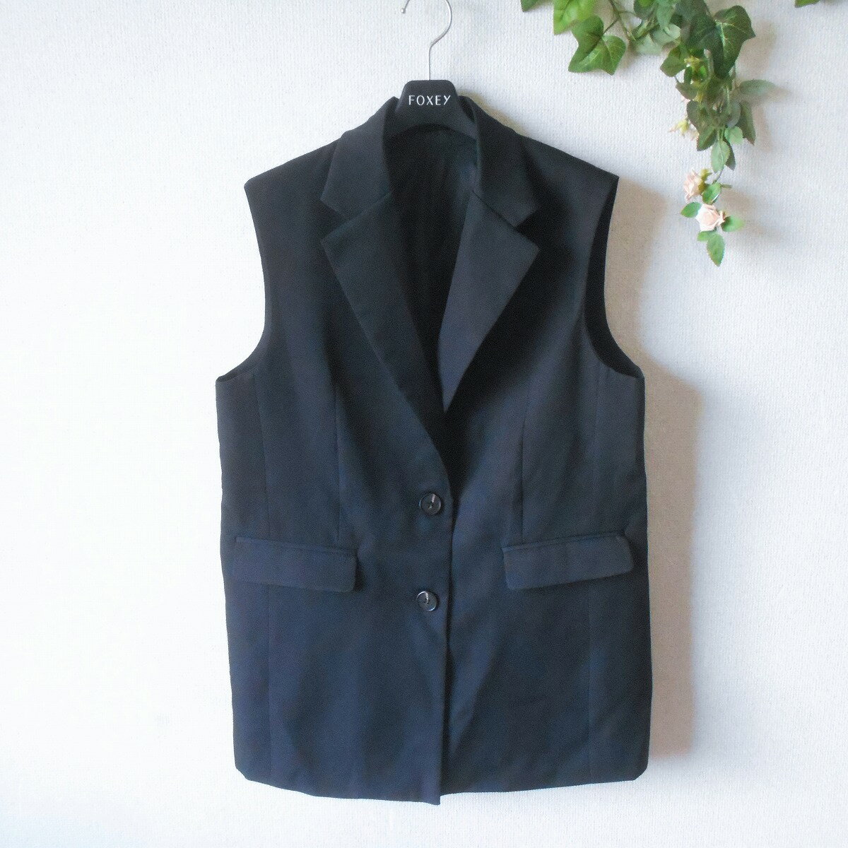 樂天商城 - 【中古】GRL グレイル ベスト ジレ M レディース ビックシルエット ノースリーブ ジャケット 黒 ブラック