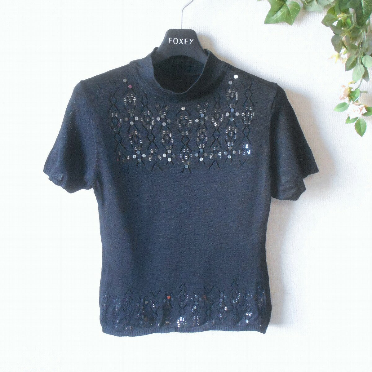 樂天商城 - 【中古】K OF KRIZIA ケイ オブ クリッツィア セーター 絹 シルク レディース 40 夏 スパンコール