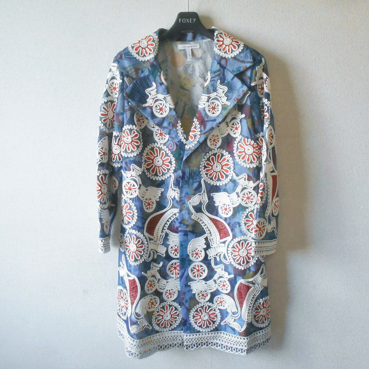 【中古】YU ZHONG XIE HOU ジャケット コート 絹 シルク 100% 春 レディース XL