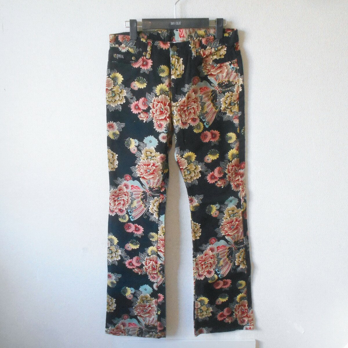 Rakuten - 【中古】未使用 男女兼用 グラムディ GLAMDY パンツ 和柄 総柄 ストレッチ 入り 4 オールシーズン
