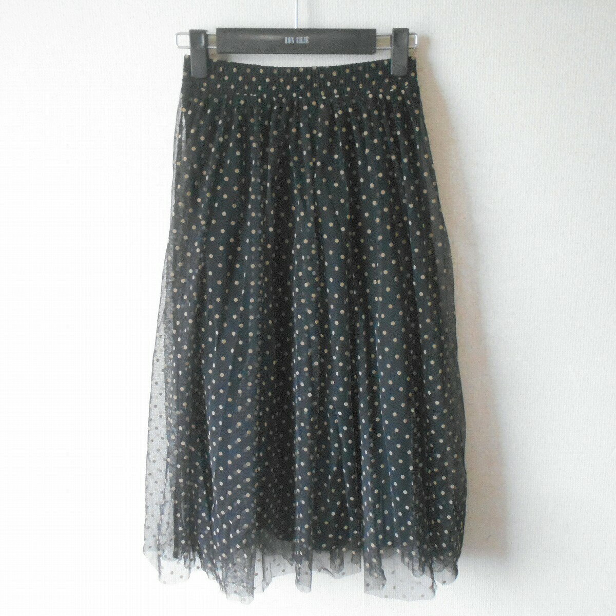 Rakuten - 【中古】H&M エイチアンドエム スカート XS レディース 春 夏 水玉 柄 総 チュール 総 ゴム