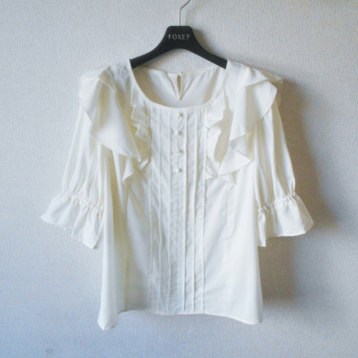 樂天商城 - 【中古】株）ルック レッセパッセ LAISSE PASSE 5分袖 ブラウス 38 レディース 春 夏 フリル