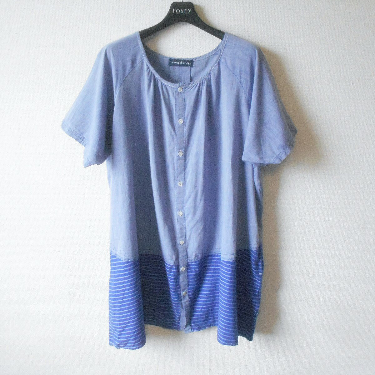 【中古】ドラッグストアーズ DRUG STORES チュニック F レディース 夏 切替 ゆったり フリーサイズ