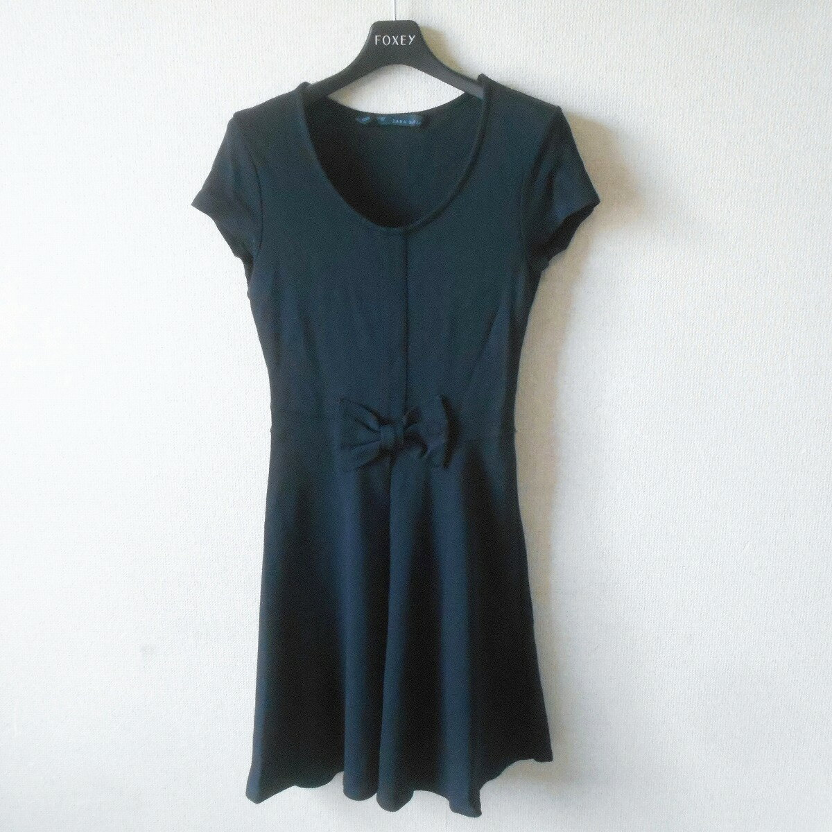 Rakuten - 【中古】ZARA BASIC ザラ ベーシック ワンピース S リボン 夏 レディース