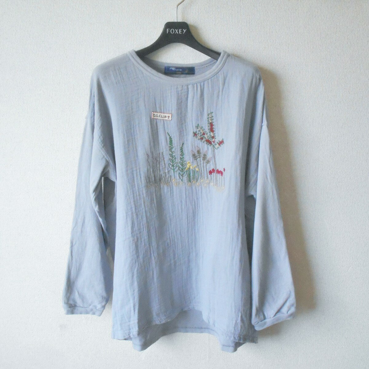 【中古】ドラッグストアーズ DRUG STORES ディーエスクラブ DS CLUB 長袖 カットソー M レディース 春 刺繍