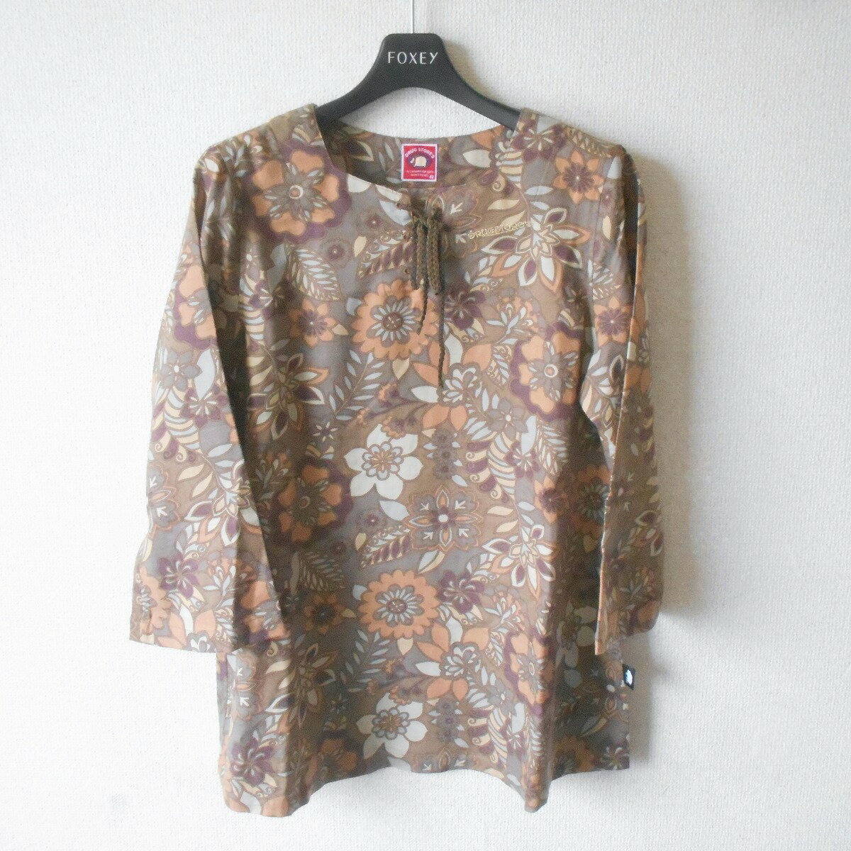 【中古】ドラッグストアーズ DRUG STORES ブラウス 2 レディース 春 秋 ロゴ 刺繍