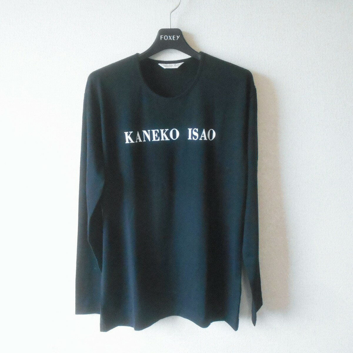 樂天商城 - 【中古】カネコイサオ KANEKO ISAO 金子功 長袖 Tシャツ 黒 レディース 前後 ロゴ プリント