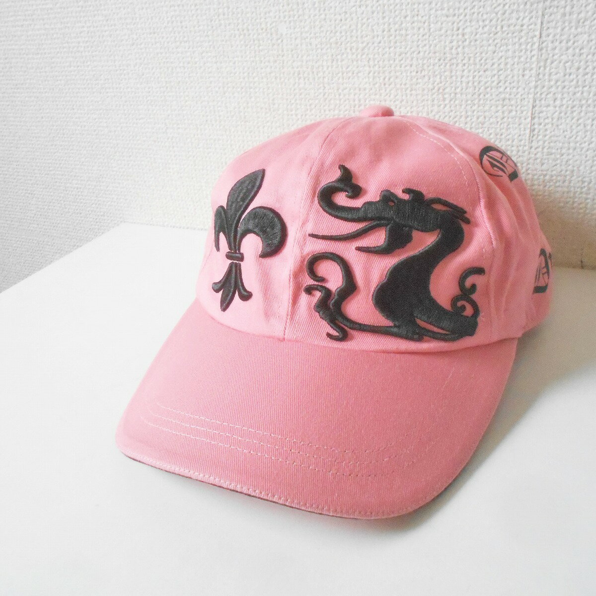 【中古】ダンスウィズドラゴン DANCE WITH DRAGON キャップ 帽子 F レディース 刺繍 入り ピンク