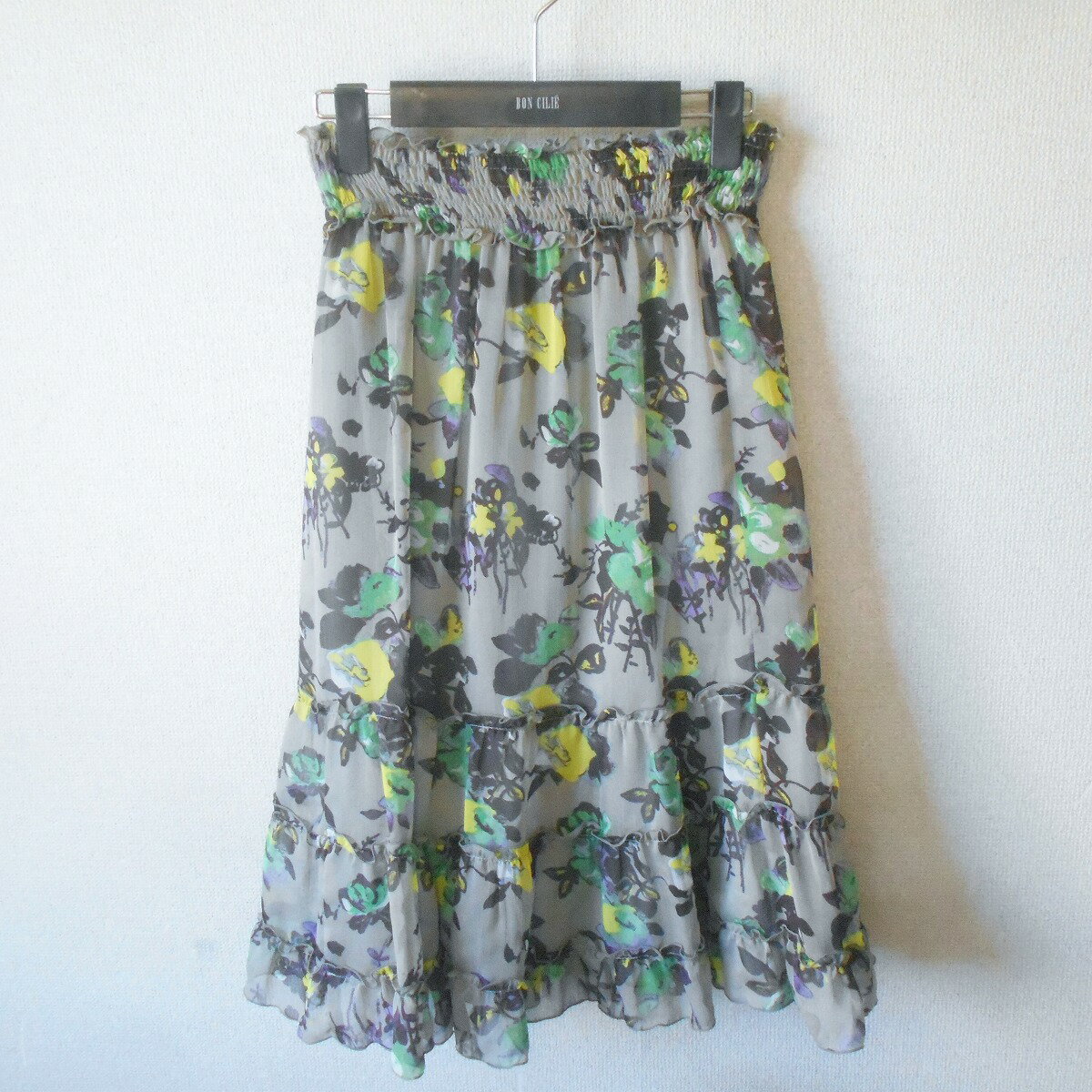Rakuten - 【中古】 レストローズ LEST ROSE スカート 春 夏レディース 2 シースルー 花柄 日本製