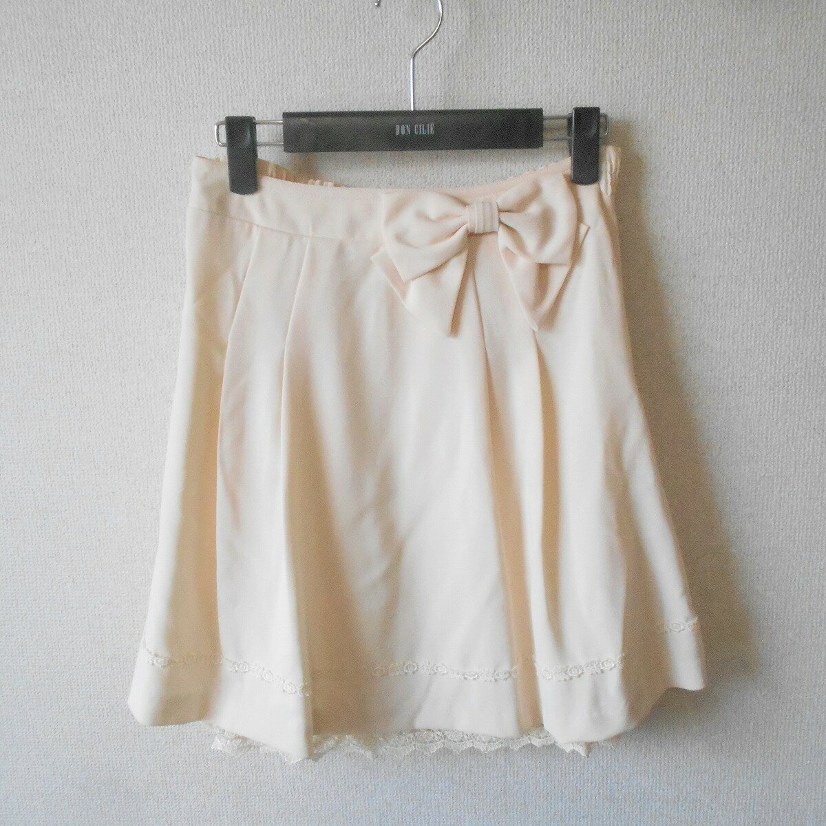 樂天商城 - 【中古】訳あり 新品 未使用 12200円 レストローズ LEST ROSE スカート春 夏 M リボン レース