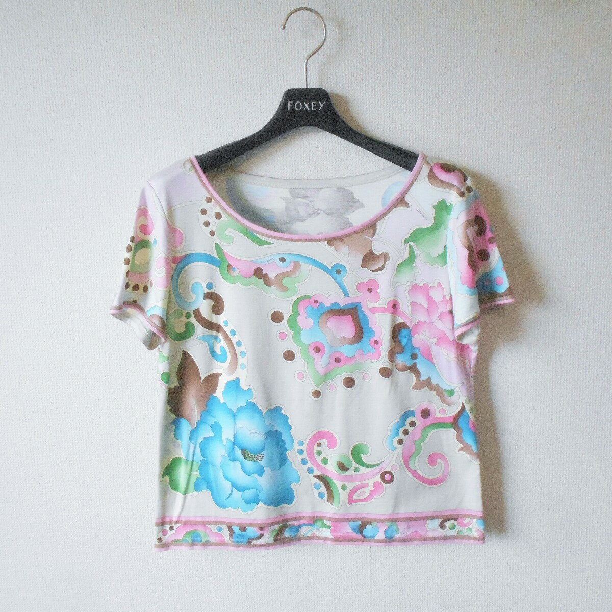 樂天商城 - 【中古】LEONARD FASHION レオナール ファッション カットソー Tシャツ 半袖 L レディース 夏 日本製