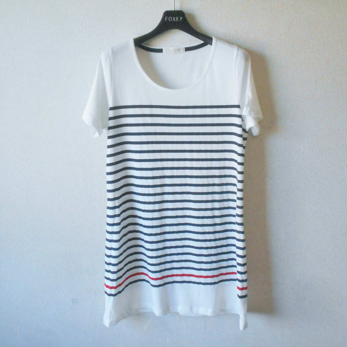 Short Sleeves - 【中古】ショコラフィネローブ chocol raffine robe チュニック ワンピース 夏 ボーダー レディース