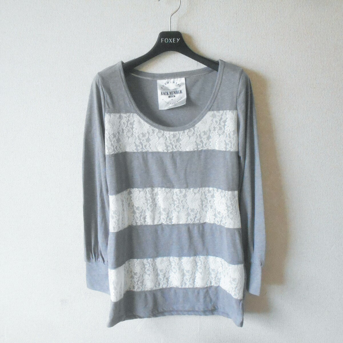 樂天商城 - 【中古】バックナンバー BACK NUMBER 長袖 カットソー M レディース レース 切替 春 夏