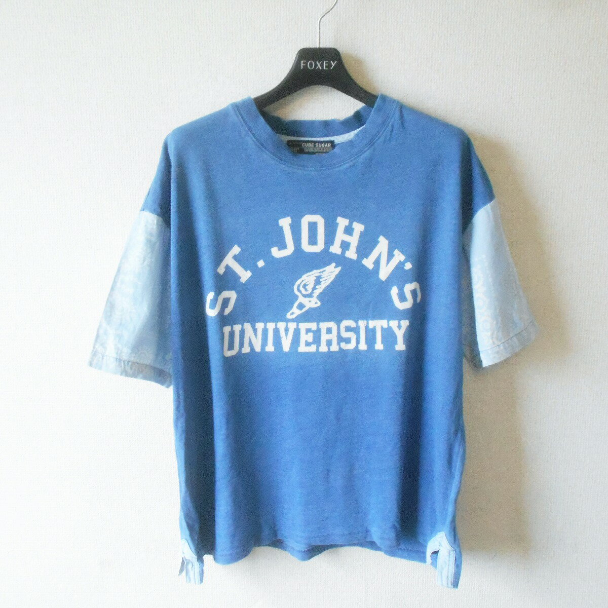 Rakuten - 【中古】キューブシュガー CUBE SUGAR 半袖 カットソー Tシャツ M レディース 夏