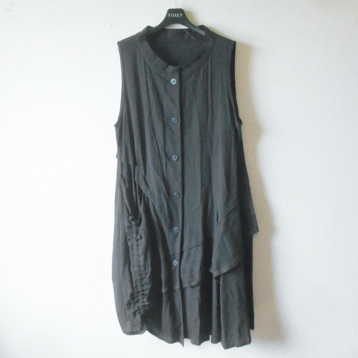 樂天商城 - 【中古】慈雨 ジウ センソユニコ sensounico ワンピース 40 麻 ブレンド ロング 丈 日本製 ノースリーブ