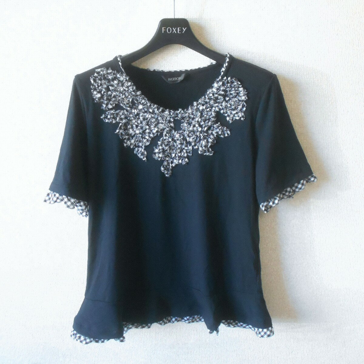乐天商城 - 【中古】インゲボルグ INGEBORG カットソー 9 レディース 夏 黒 日本製