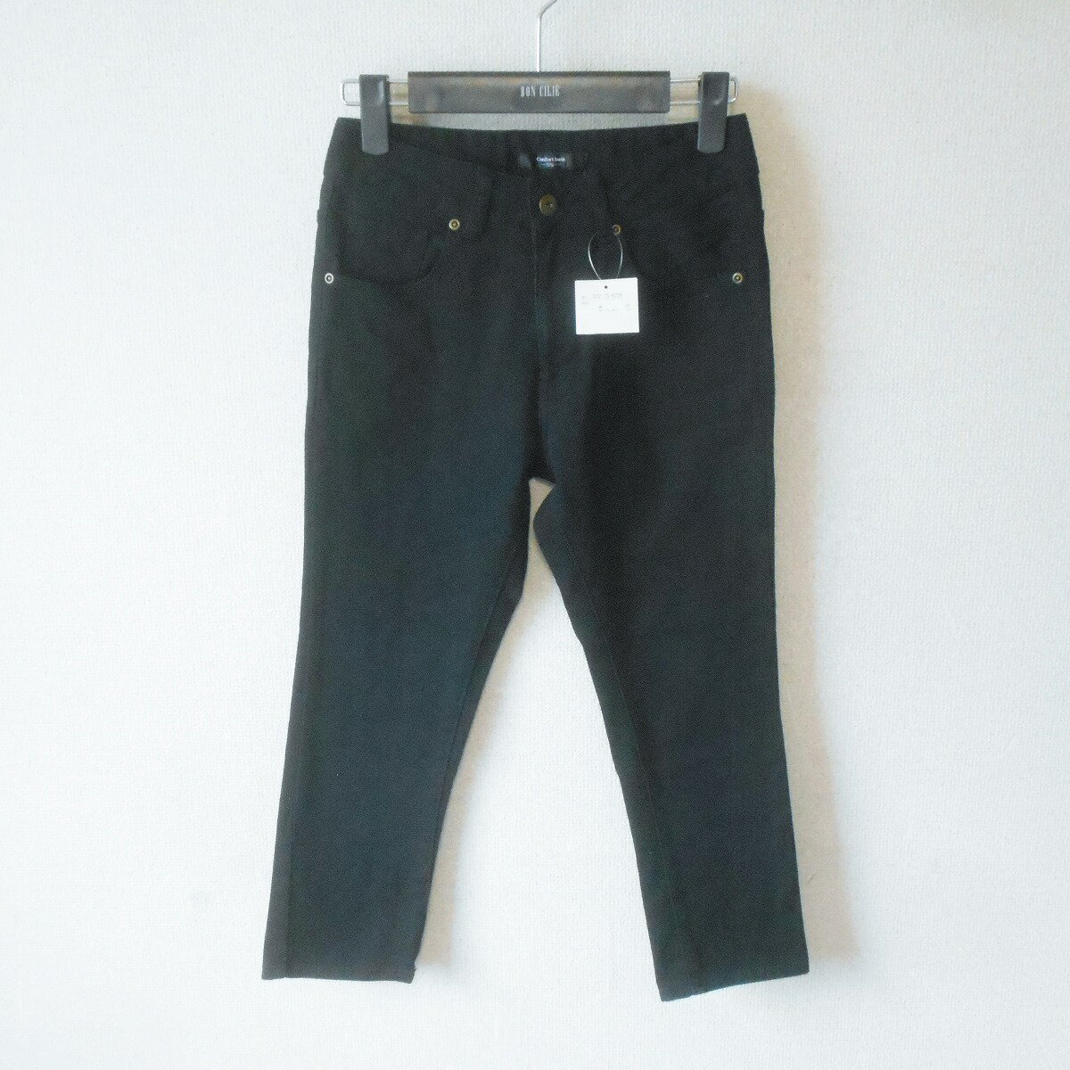 乐天商城 - 【中古】新品 タグ付き コンフォートベーシック comfort basic パンツ SS レディース 黒 未使用 細い方向き