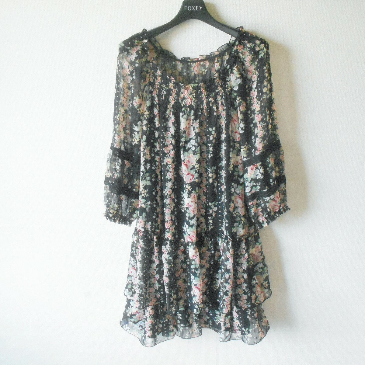 レストローズ LEST ROSE チュニック & 裾出し スリップ 2 セットアップ 春 夏 シースルー