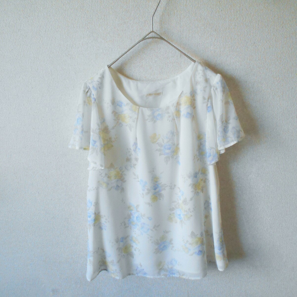 【中古】 レストローズ LEST ROSE ブラウス 2 シースルー 花柄 レディース 日本製