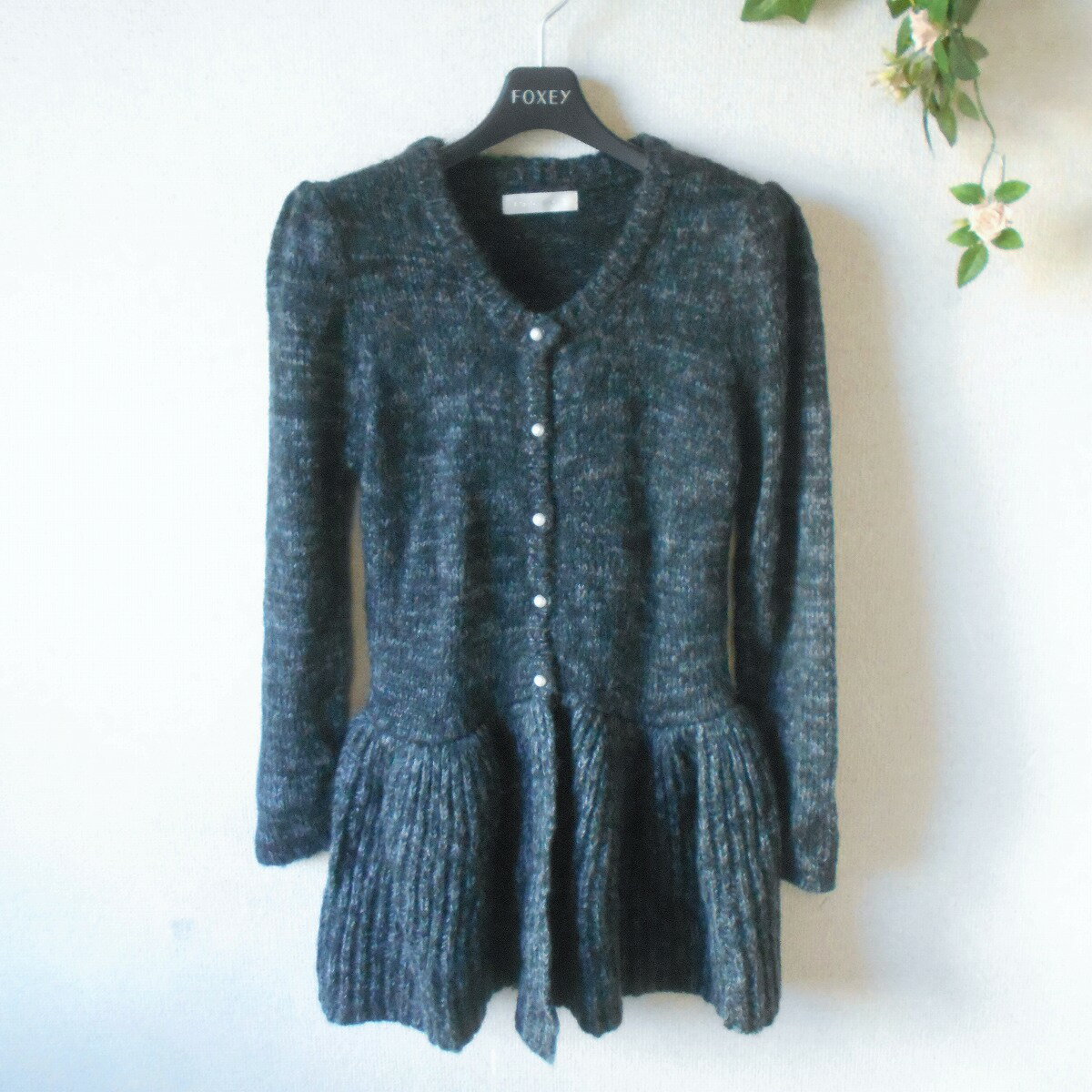 【中古】レッセパッセ LAISSE PASSE ニット カーディガン 38 レディース 秋 冬 ぺプラム