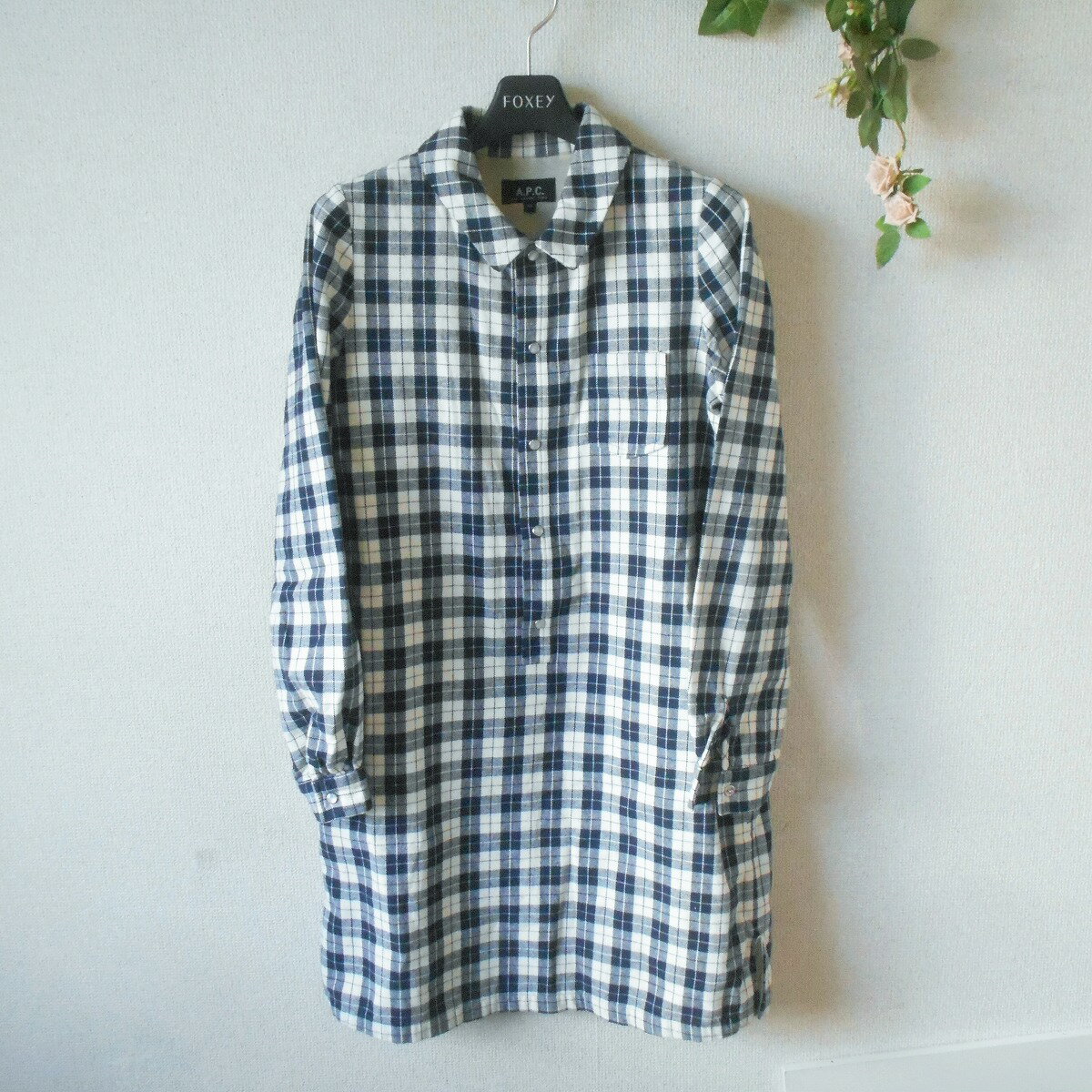 樂天商城 - 【中古】A.P.C. アーペーセー ワンピース XS レディース 秋 冬 シャツカラー チェック