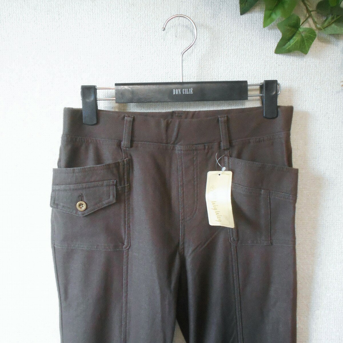 【中古】新古品 タグ付き WigWag パンツ レディース L オールシーズン ストレッチ 未使用