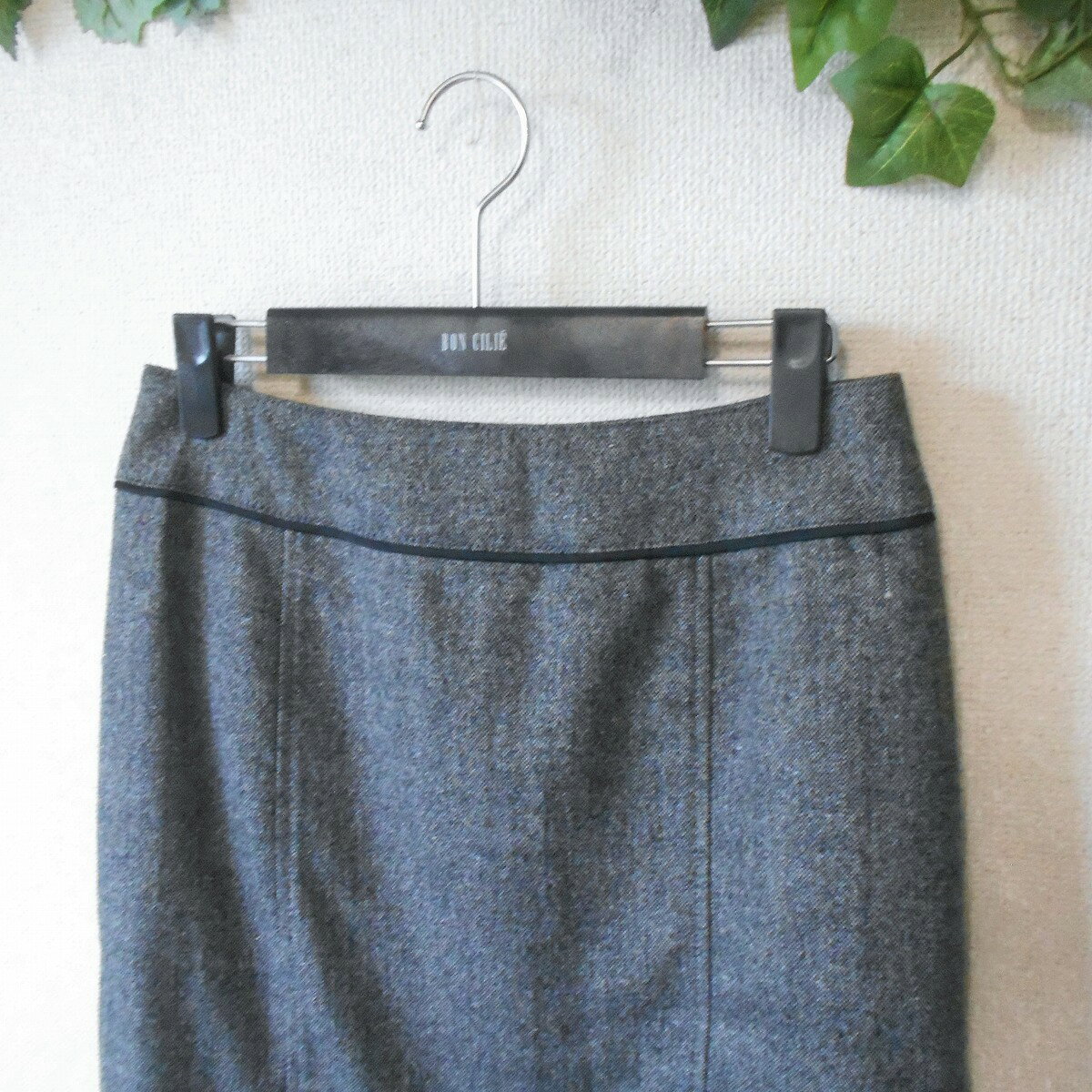 【中古】自由区 ジユウク オンワード樫山 スカート シルク カシミヤ ブレンド 40 秋 冬 レディース mamapocket-10000232 ママポケット サンプル画像3