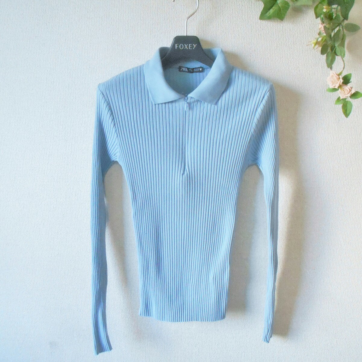 樂天商城 - 【中古】ザラ ZARA カットソー ニットソー レディース リブ ニット M