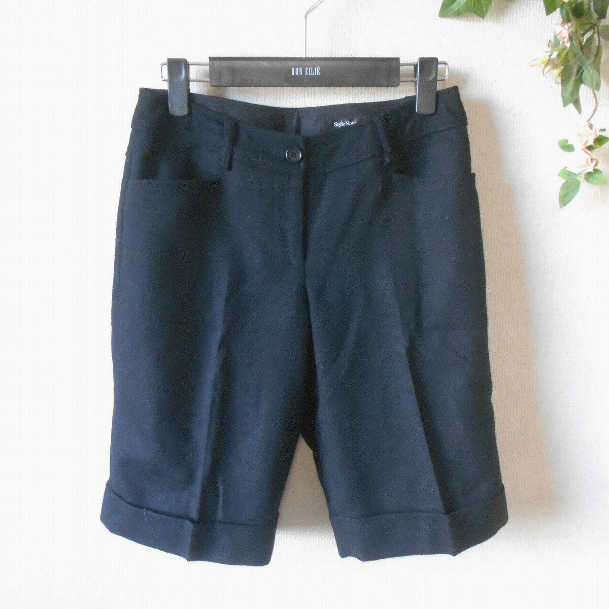 樂天商城 - 【中古】スタイルノート Style Note ハーフ パンツ 秋 冬 レディース 黒 千趣会 ベルメゾン