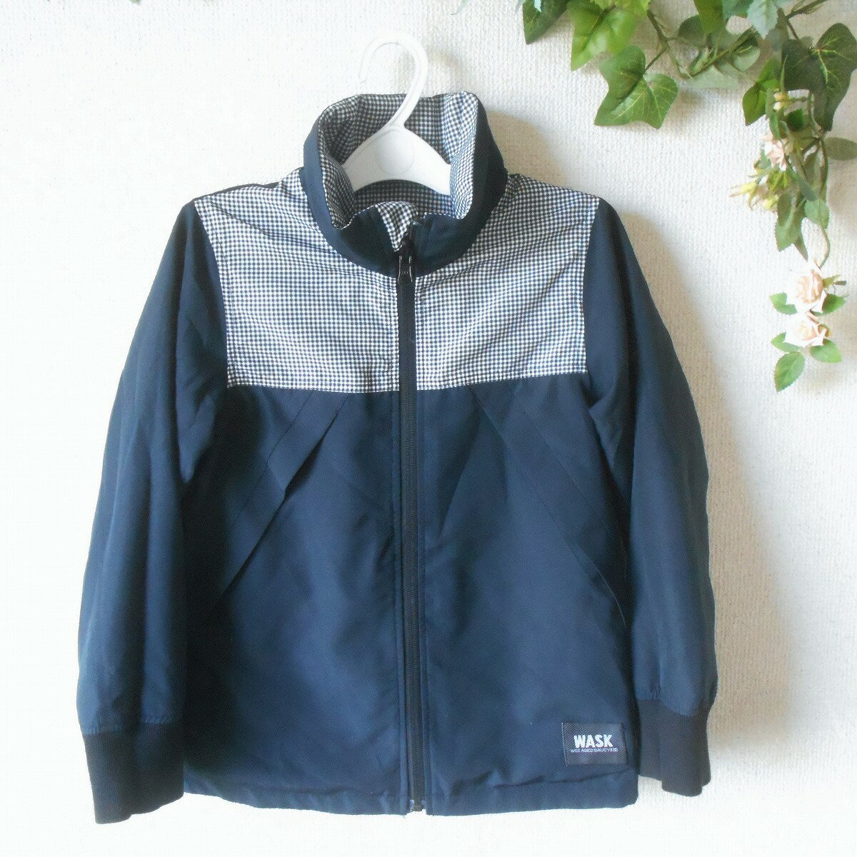 樂天商城 - 【中古】ワスク WASK 子供服 130cm 薄手 ブルゾン リバーシブル 2way ジャンパー キッズ 男の子 春 秋