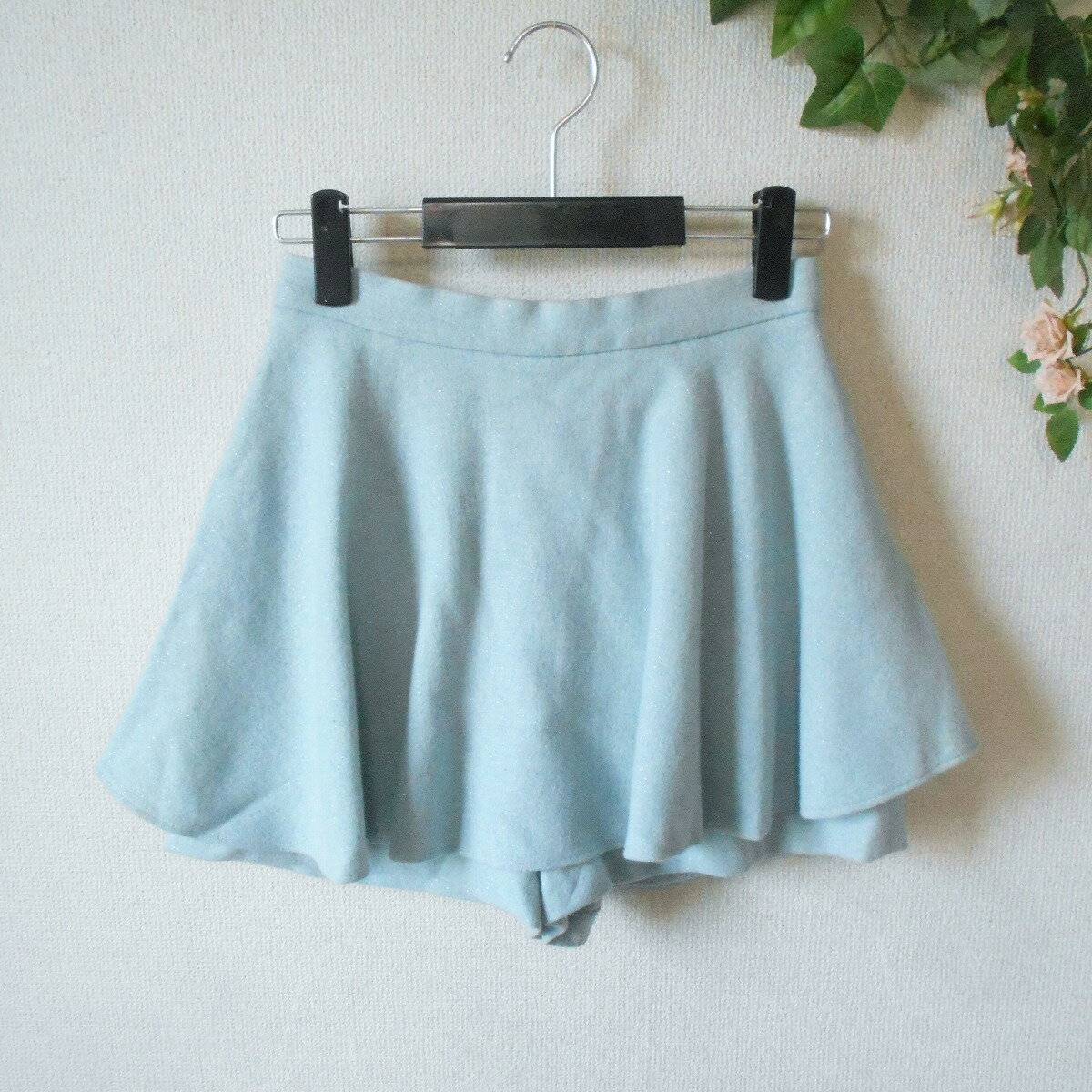 【中古】新品 タグ付き 12600円 リランドチュール Rirandture スカート 風 ショート パンツ 未使用 レディース 秋 冬