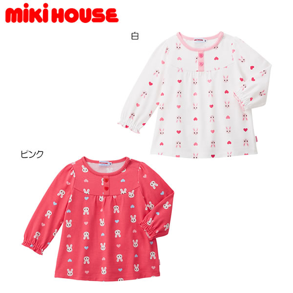 mikihouse ミキハウス 　うさこ総柄長袖Tシャツ （110.120cm）