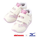 ミキハウス mikihouse【NEW】★ミキハウス×ミズノ★コラボベビーシューズ（13cm-15.5cm）ベビー キッズ 赤ちゃん 女の子 靴 プレゼント 出産祝い 2