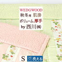 冬 あったか★最大10%OFFクーポン&P5 肌掛け布団 シングル 西川 ウェッジウッド 洗える シープボア 肌布団 送料無料 合繊掛けふとん 秋 冬 あったか...