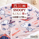 最大2万円OFFクーポン★マラソン スヌーピー ひざかけ毛布 大人気 snoopy 西川 洗える キャラクター 暖か ブランケット ひざかけ 膝掛け シープボア...
